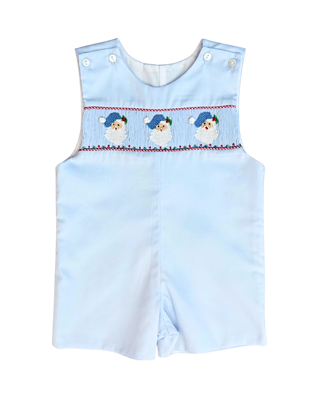 Blue Smocked Santa - Pete Shortall