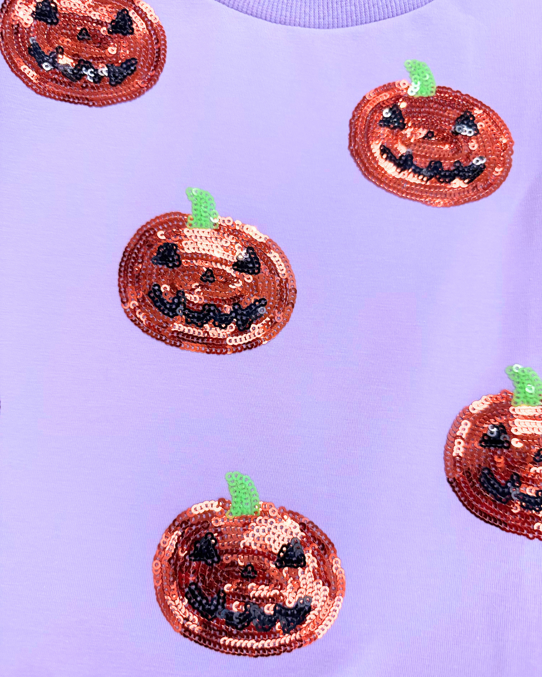 Sequined Jack-O-Lantern Shirt