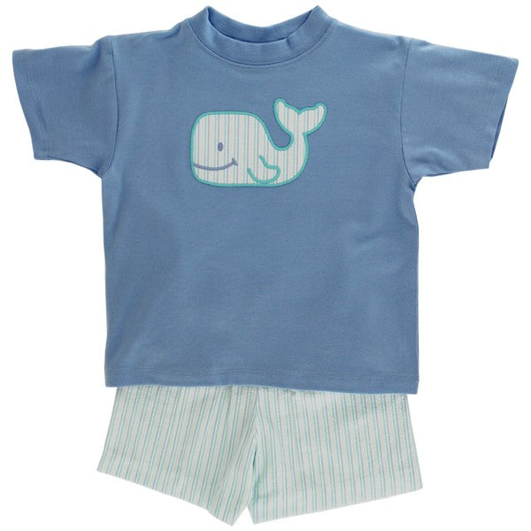 Wally Whale Boys Short Set