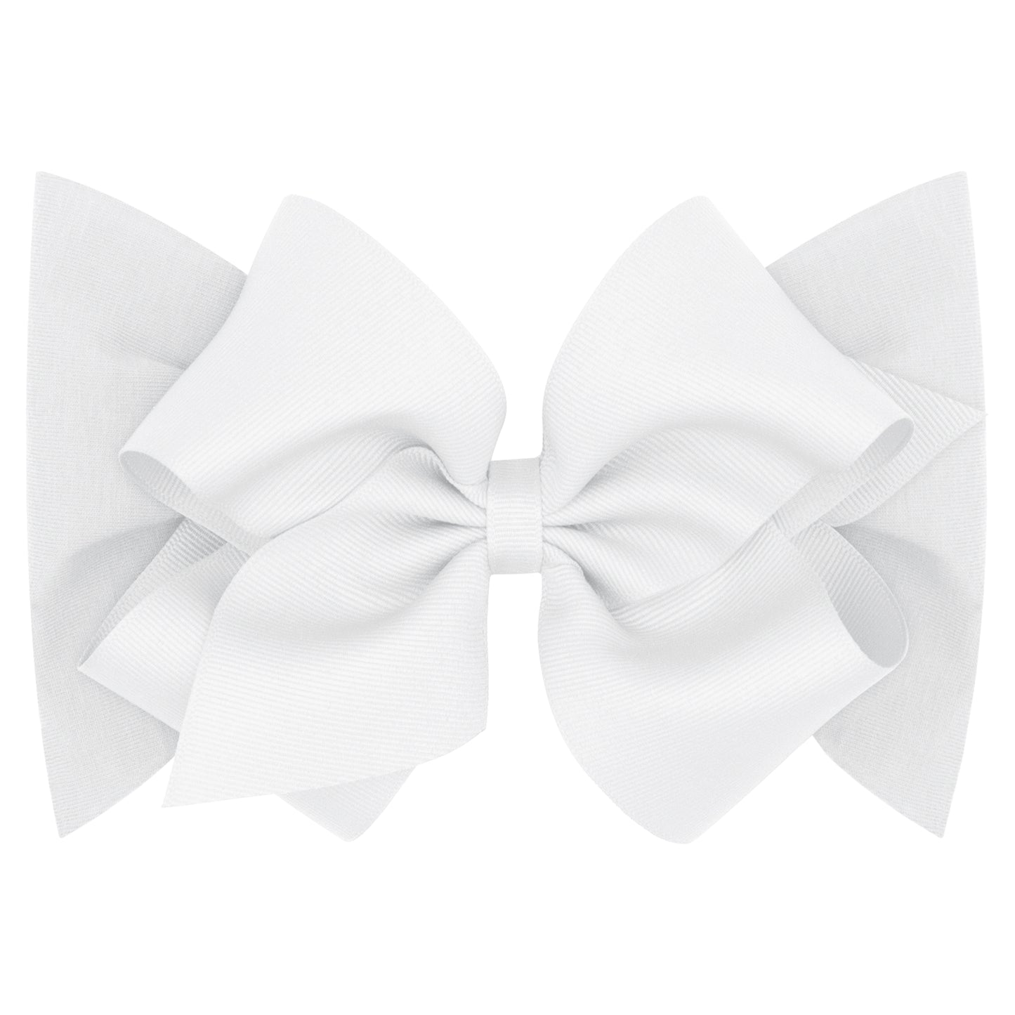 Small King Grosgrain Bow on Matching Cotton Jersey Baby Headband (Multiple Colors)
