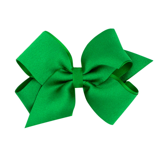 Medium Crepe Satin w/Grosgrain Underlay Hair Bow