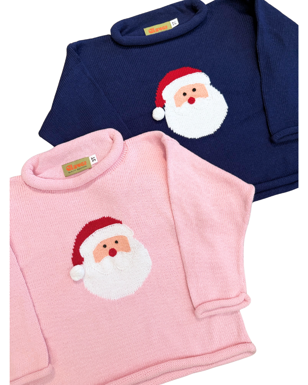 Claver Sweater - Santa on Dark Royal