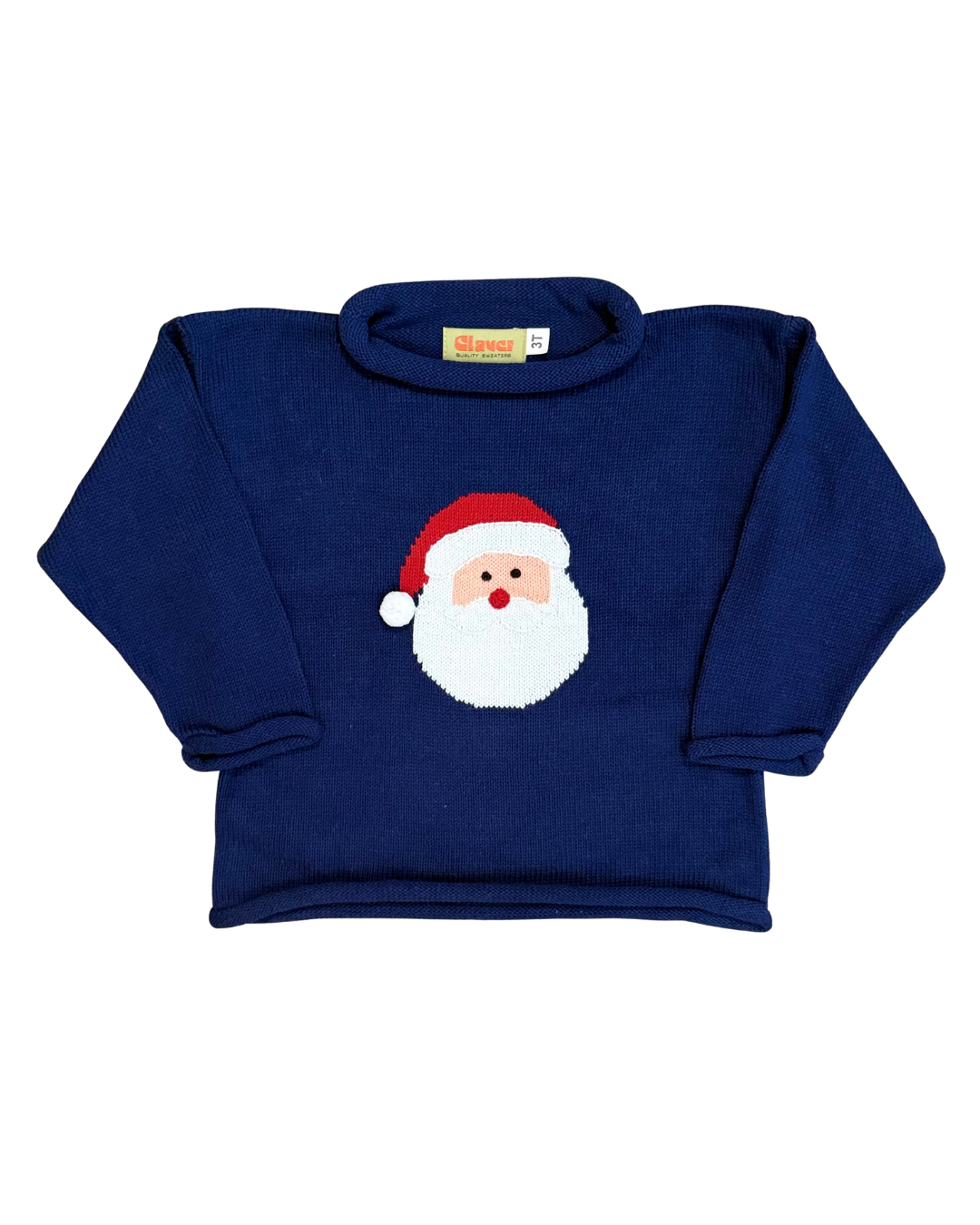 Claver Sweater - Santa on Dark Royal