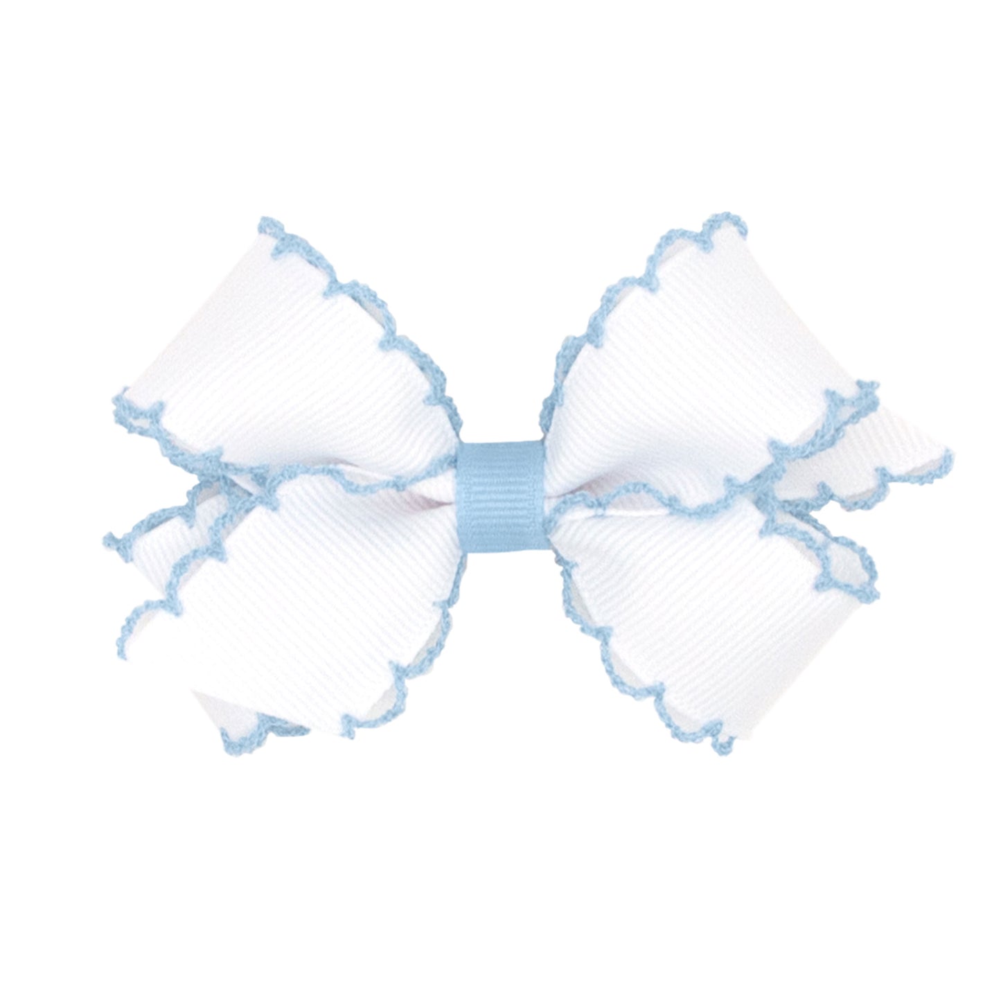 Mini Moonstitch Grosgrain Hair Bow (Multiple Colors)