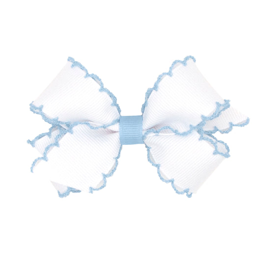 Mini Moonstitch Grosgrain Hair Bow (Multiple Colors)