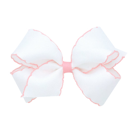 Medium Moonstitch Grosgrain Hair Bow (Multiple Colors)