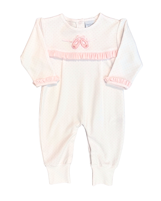 Squiggles - Ruffled Ballet Slippers Romper