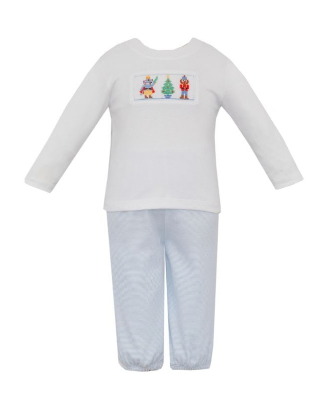 Nutcracker Smocked Knit - Pant Set
