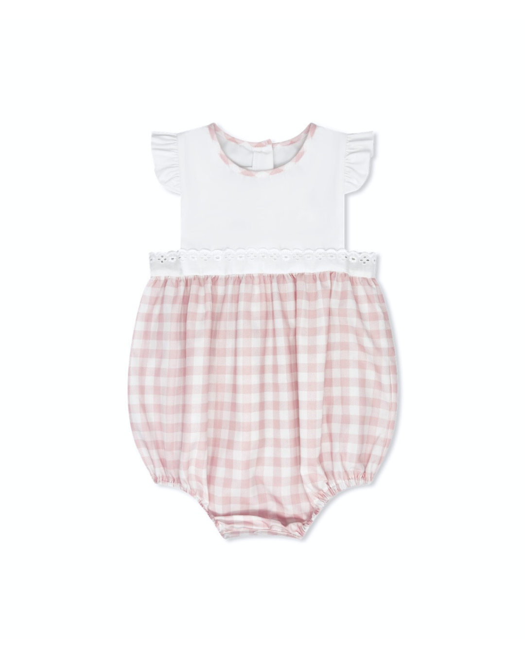 Pinafore Bubble - Playful Pink Buffalo Check