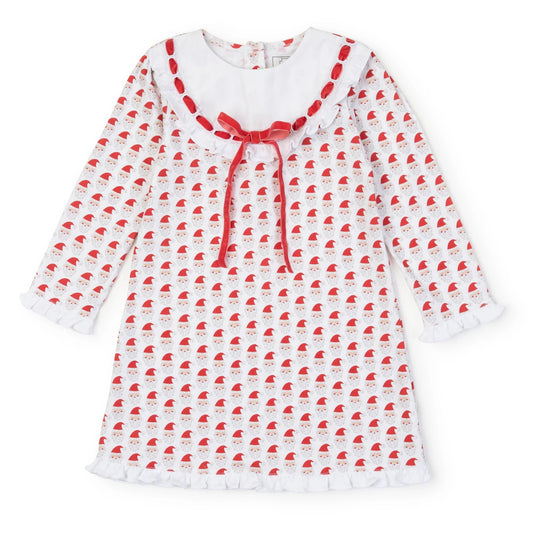 Emersyn Girls’ Dress - Whimsical Santa