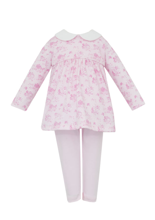 Pink French Toile - Tunic Set