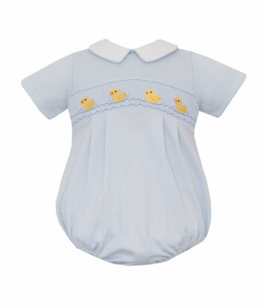 Smocked Duckies Knit - Bubble
