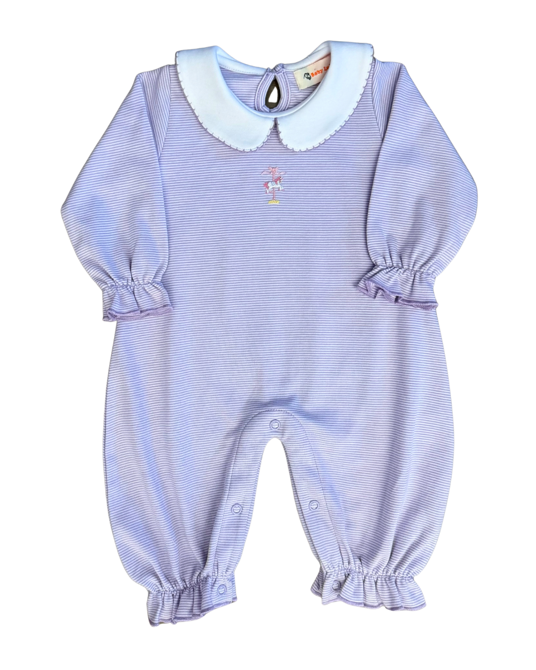 Luigi Ruffled Romper - Mini Carousel