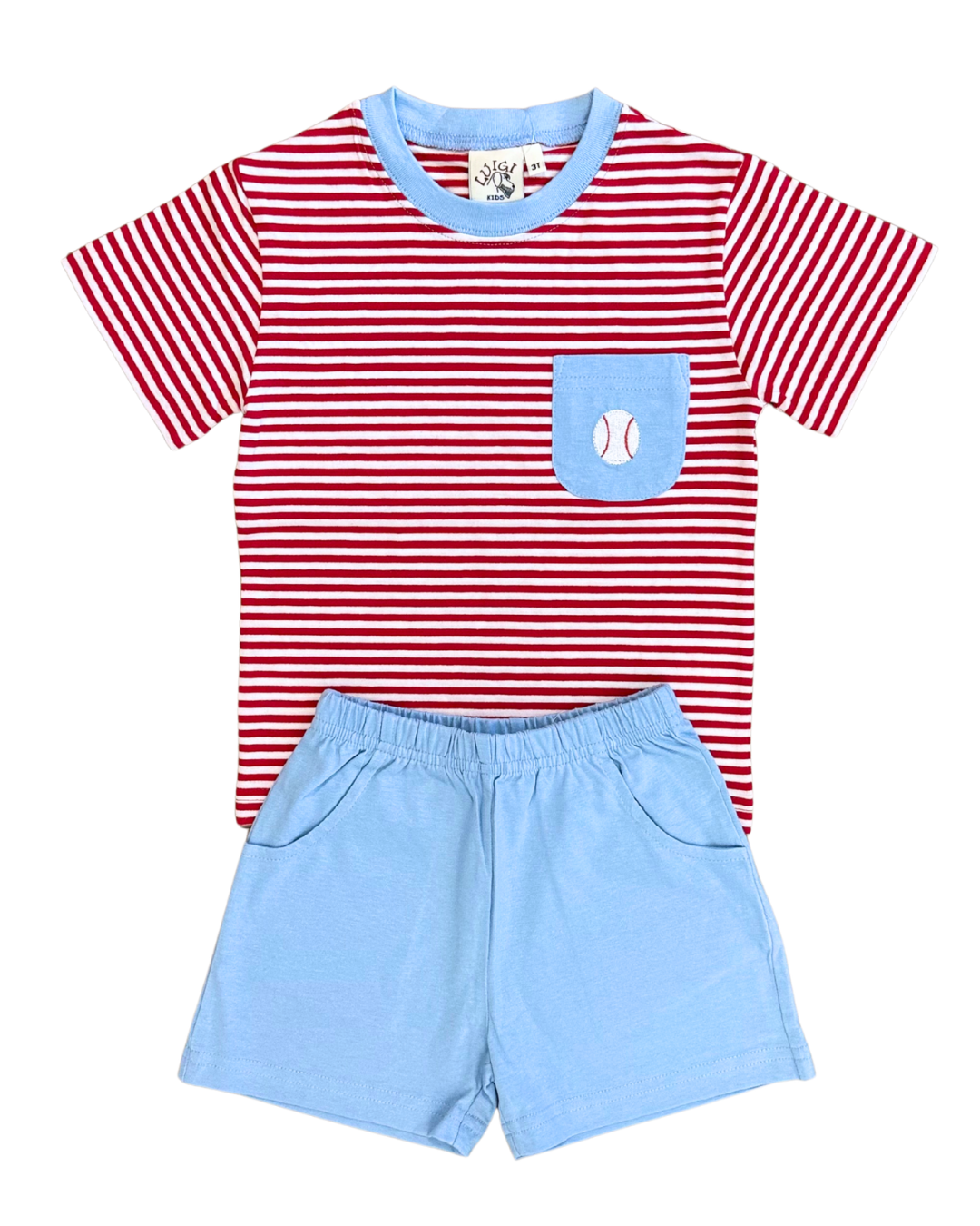 Luigi Baseball Pocket Short Set