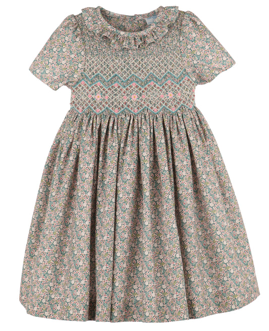 Forest Floral Dress - Teal