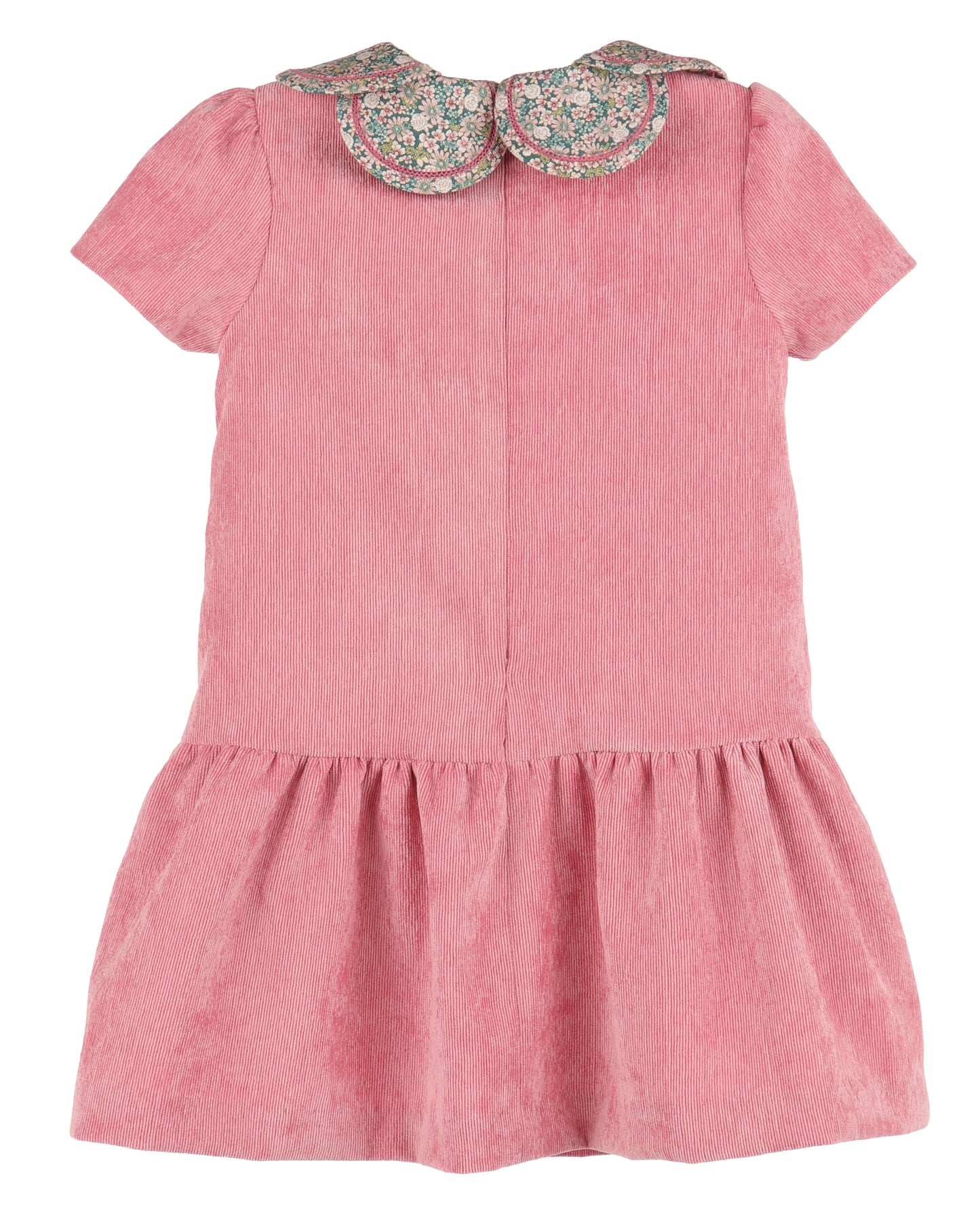 Forest Floral Petal Dress - Rose Corduroy
