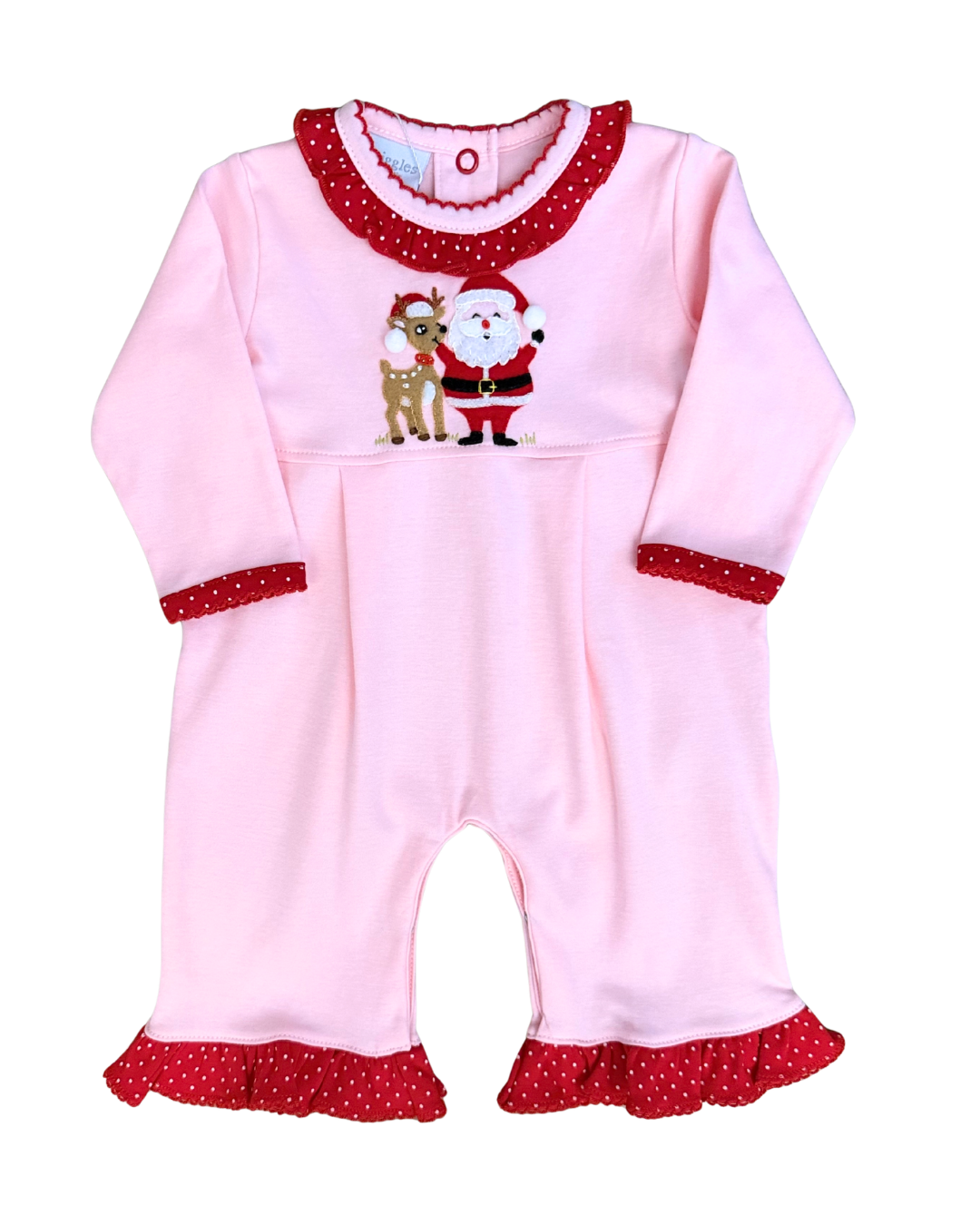 Squiggles - Santa & Happy Ruffled Romper
