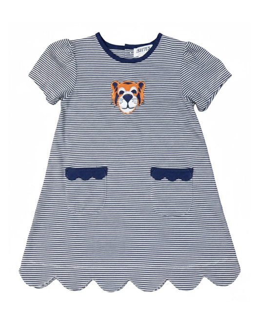 Tiger Football - Scalloped Dress