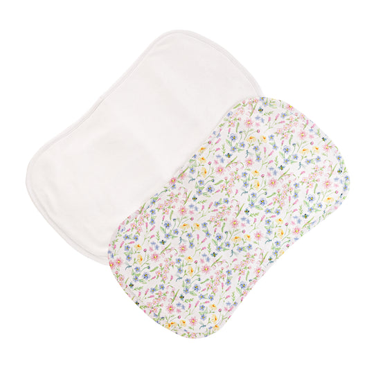 Spring Blush Pima - Burp Cloth Set