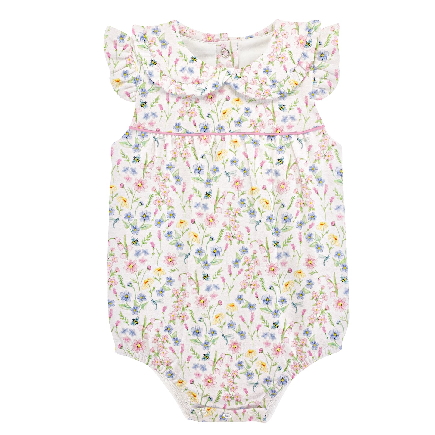 Spring Blush Pima - Ruffled Bubble