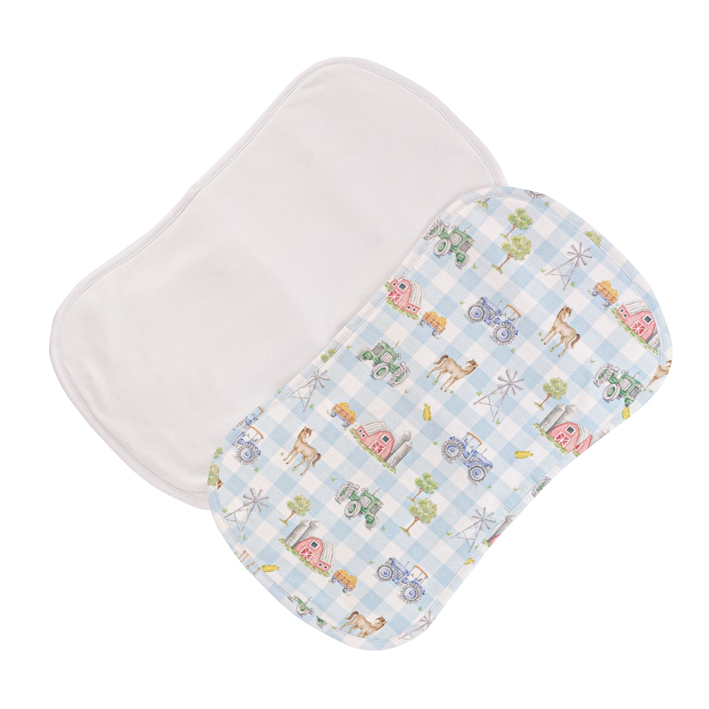 Tiny Barnyard Pima - Burp Cloth Set