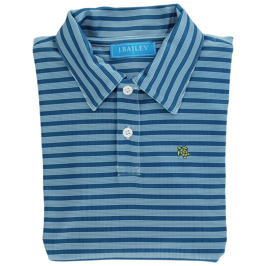 Harry Perf L/S Polo - Cornflower