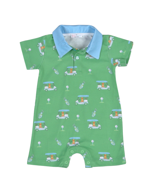 Golf Buddies Blue Pima - Romper