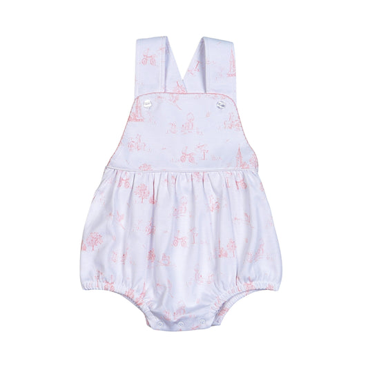 Baby Toile Pima Sun Bubble - Pink