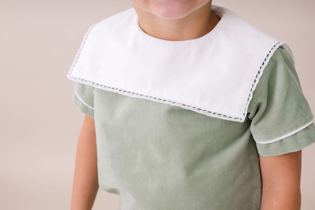 Leyland Green Velvet - Christian Short Set
