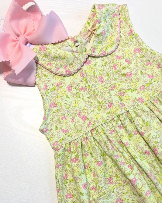 Summer Meadow Floral Pima Pocket Dress
