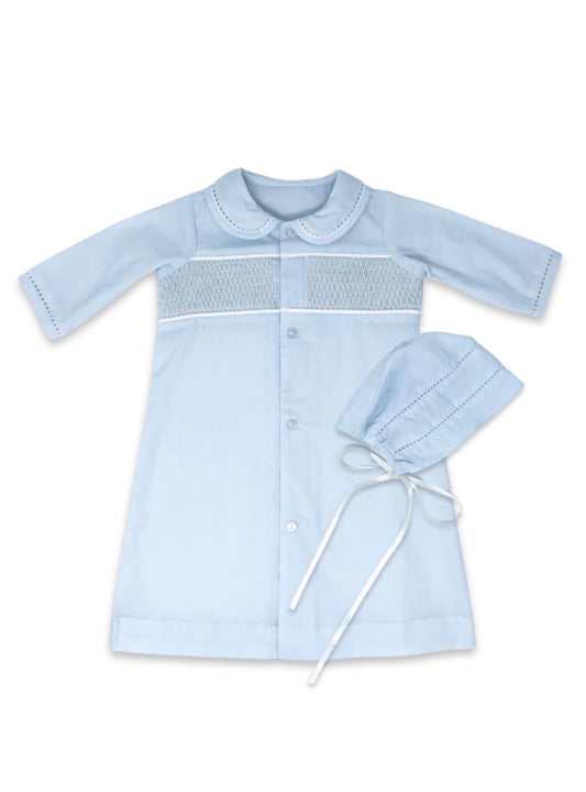 Royal Daygown Set - Blessings Blue Batiste