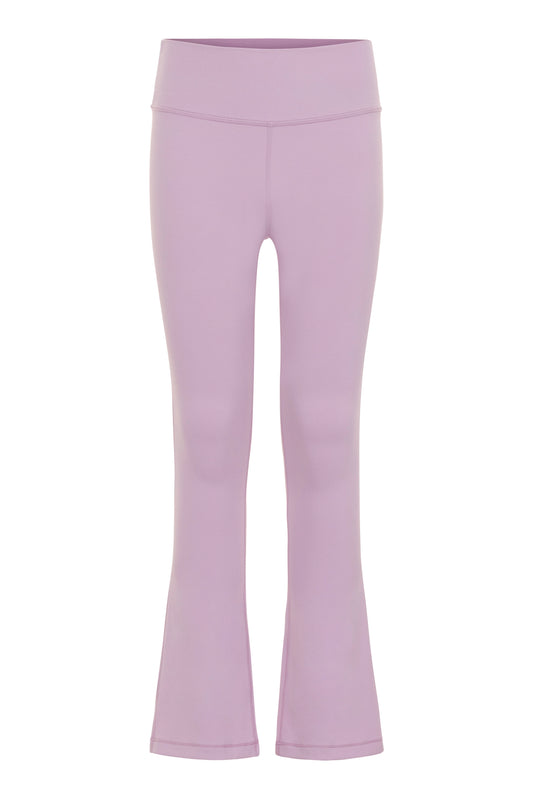 Pleat Florie Flare Leggings - Lilac