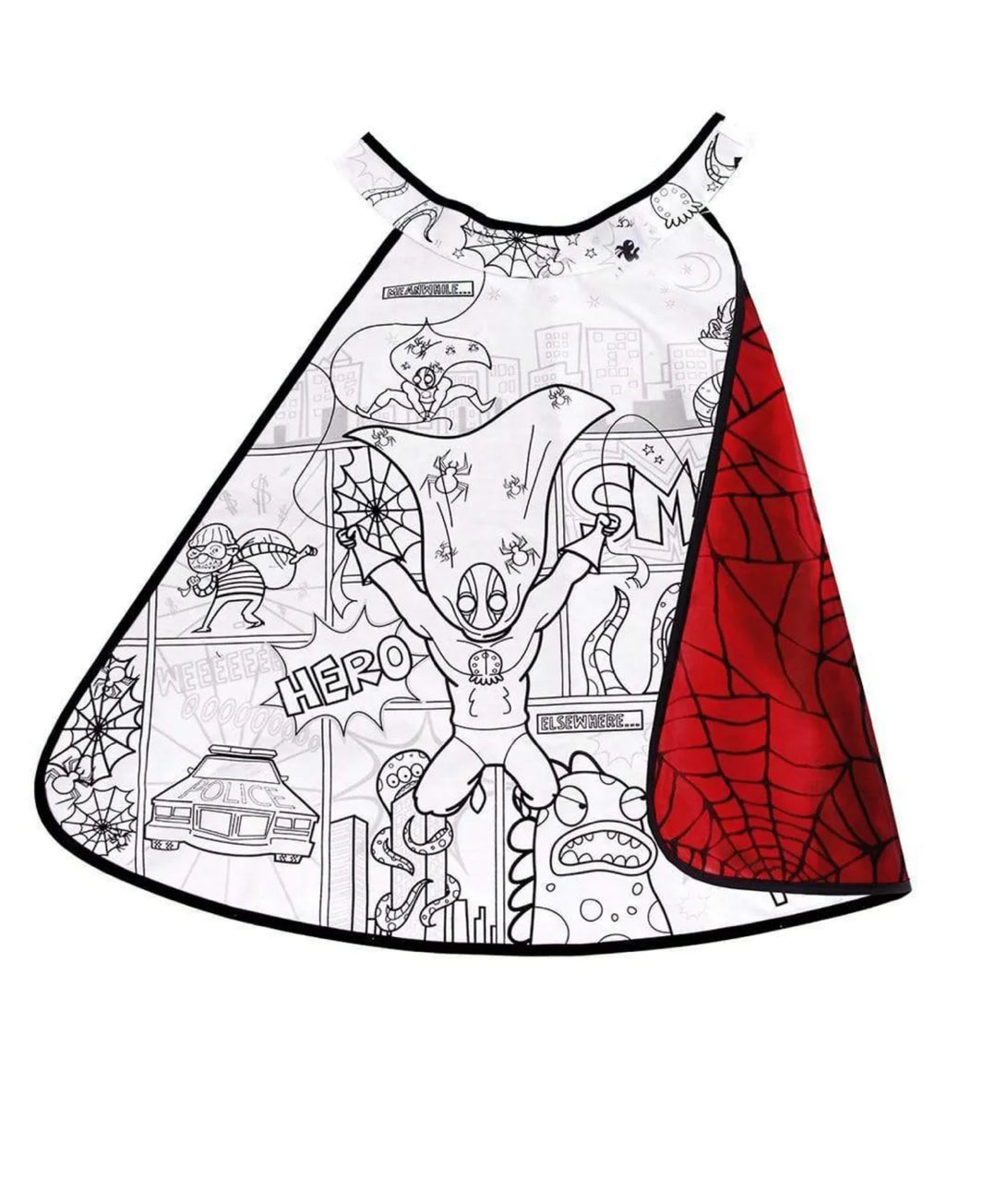 Color-A-Cape Reversible Superhero/Spiderman