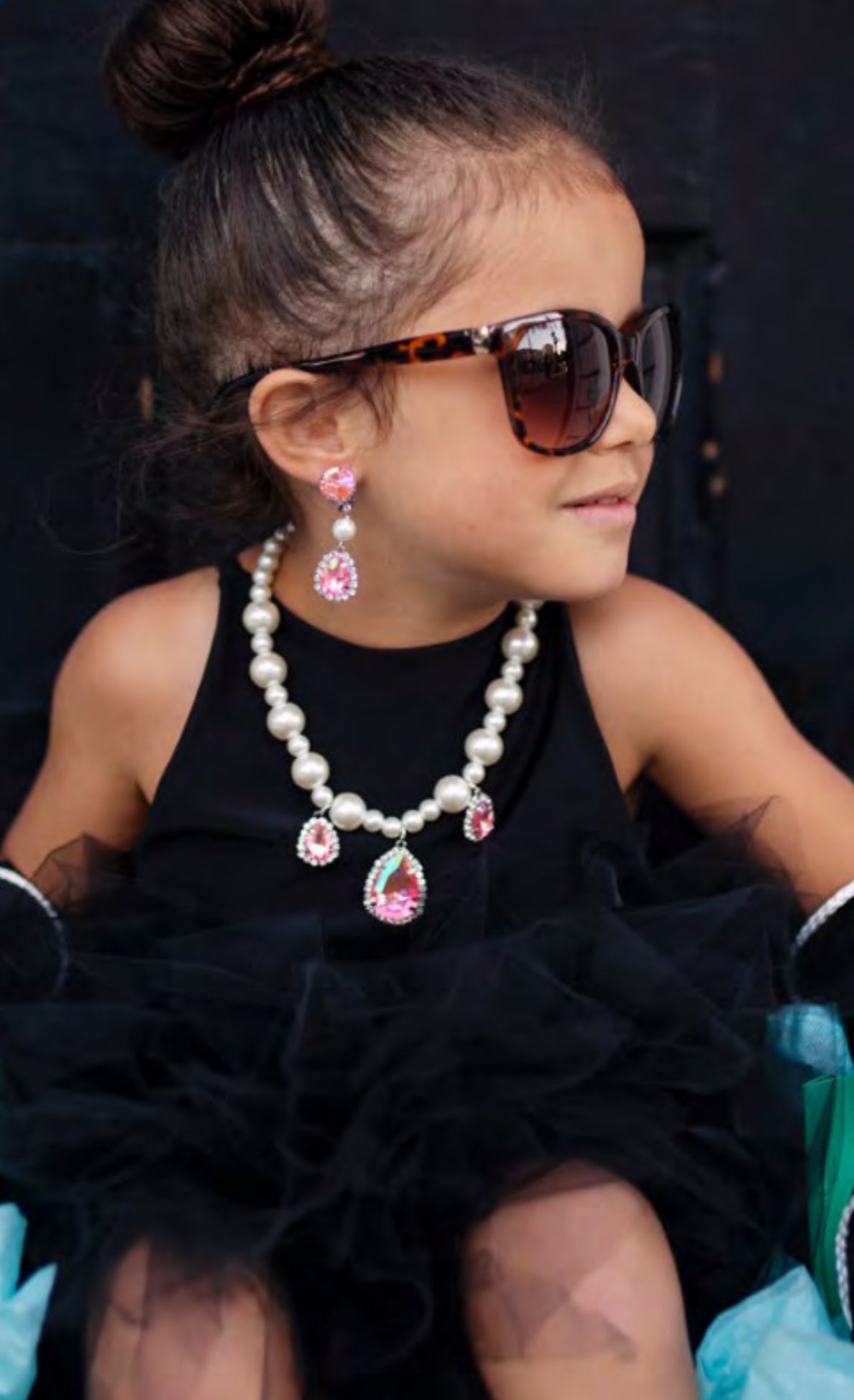 The Coco 4 pc Set: Necklace, Ring, and Clip-On Earrings