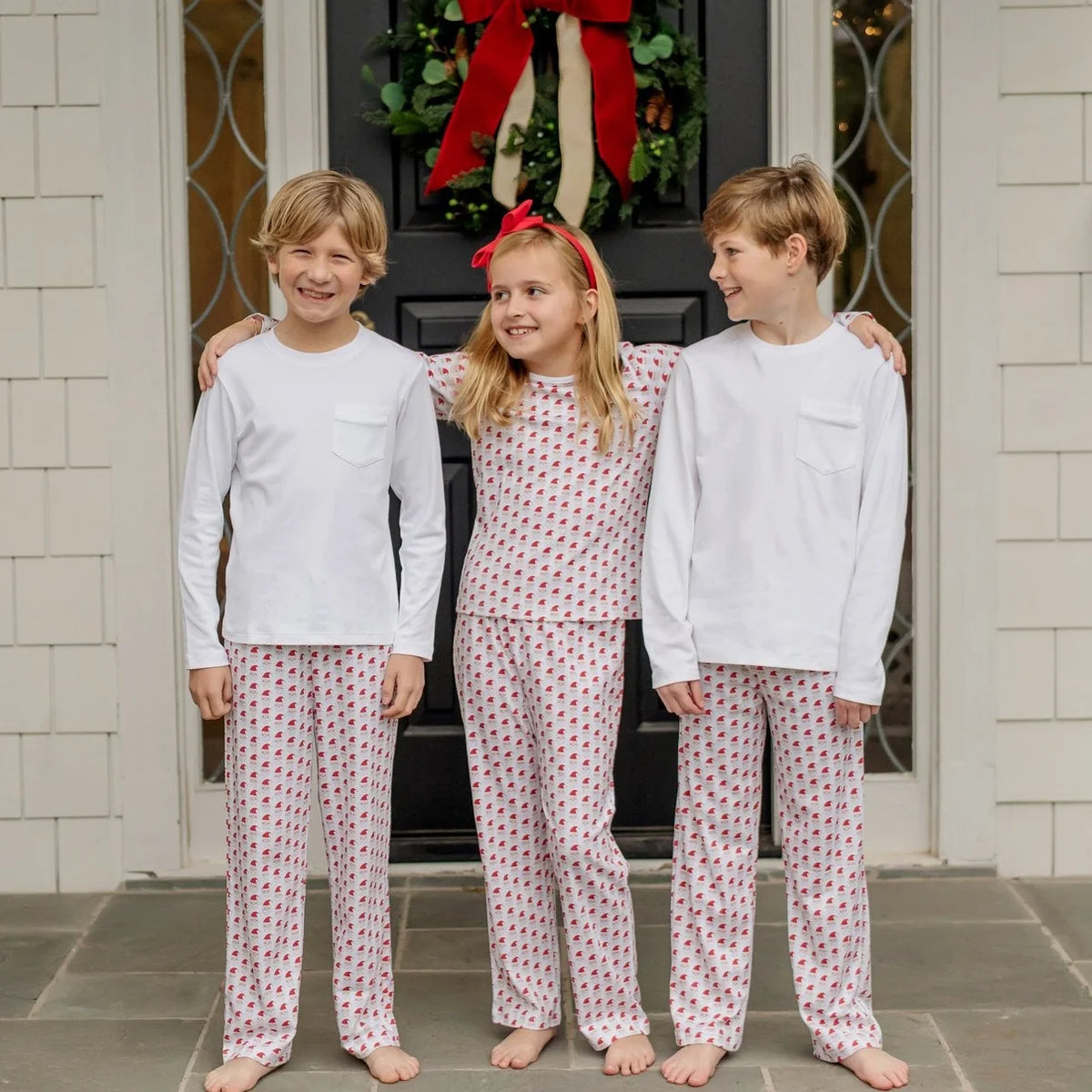 Millie Girls' Pant Set - Whimsical Santa
