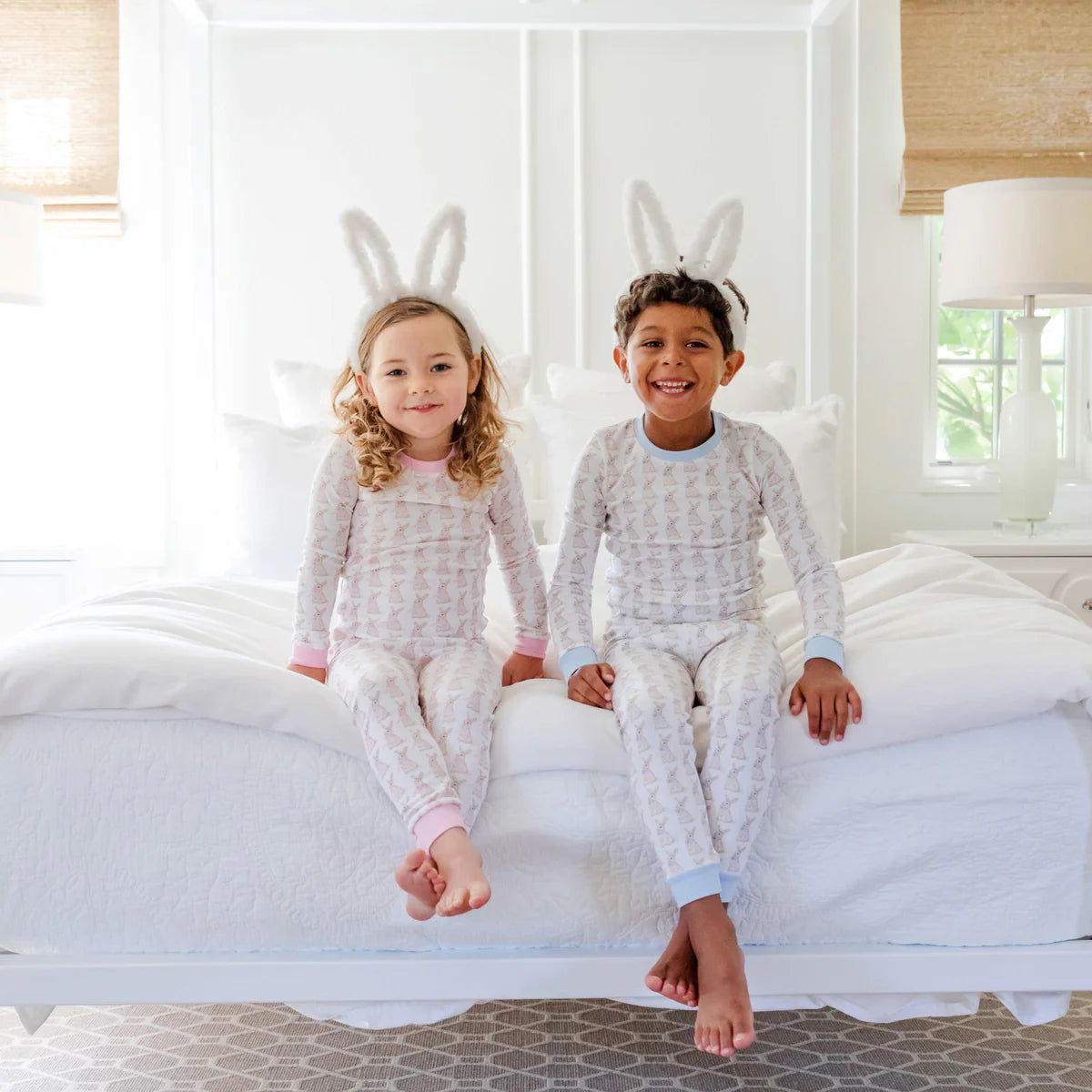 Easter Bunnies Pink - Grayson Girls' Pajama Set