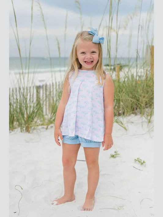 O'Whale Pink Knit - Lottie Bloomer Set