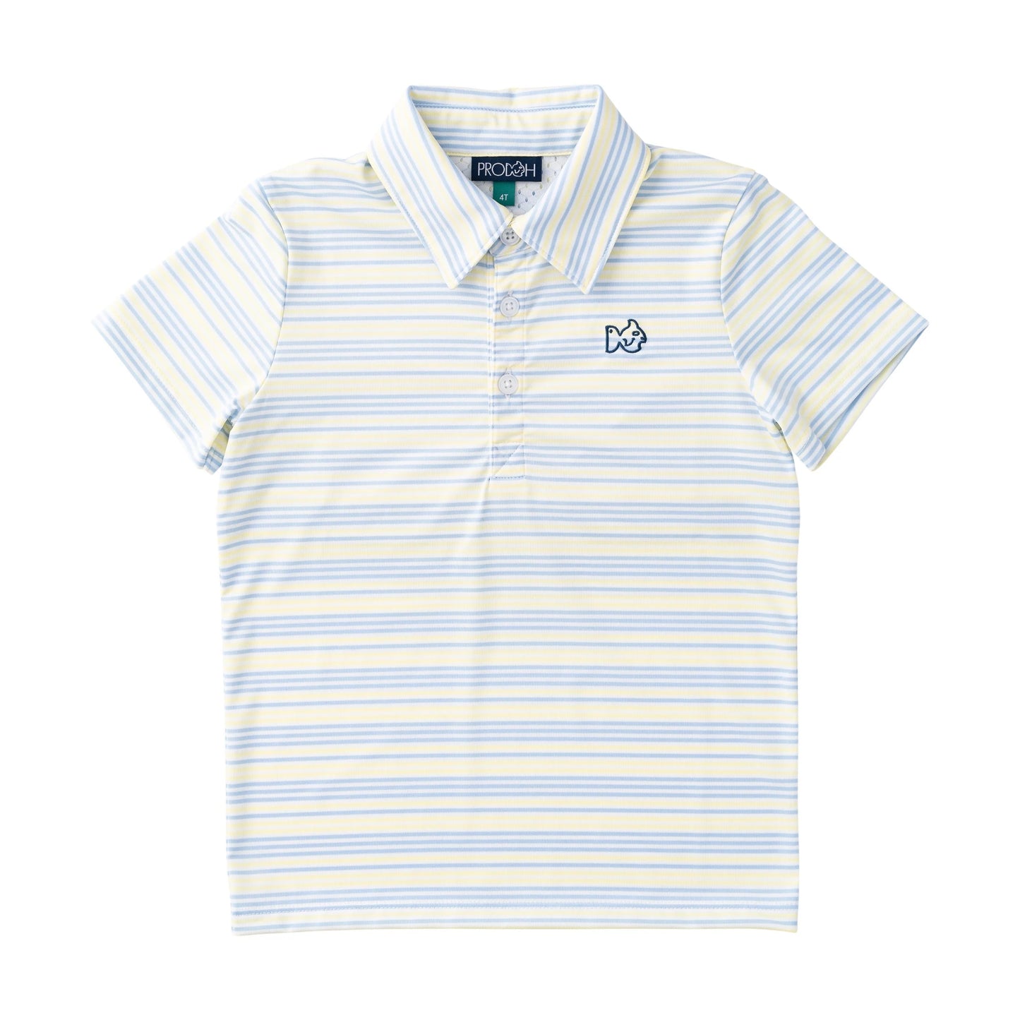 Pro Perf. S/S Polo - Yellow Pear/ Windsurfer Stripe