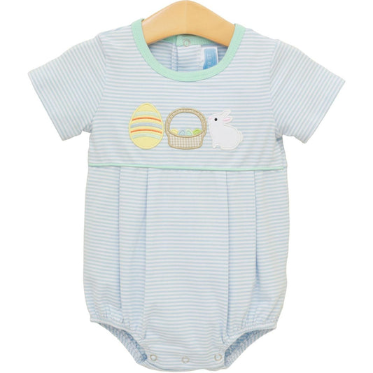 Bunnies & Baskets - Blue Bubble