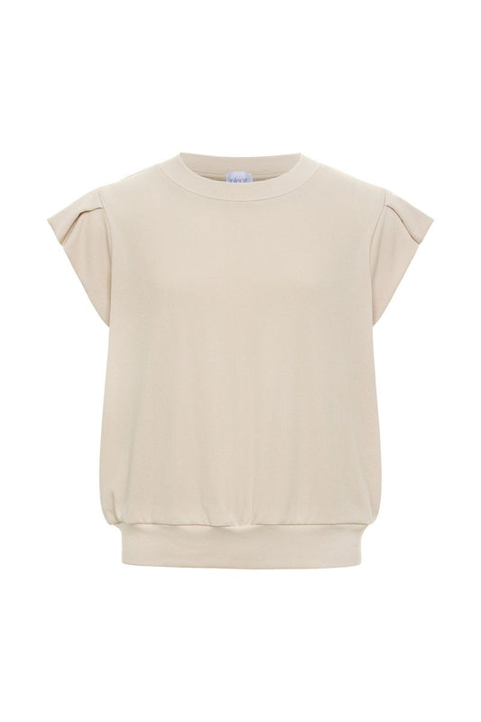 Pleat Olivia Top - Sand