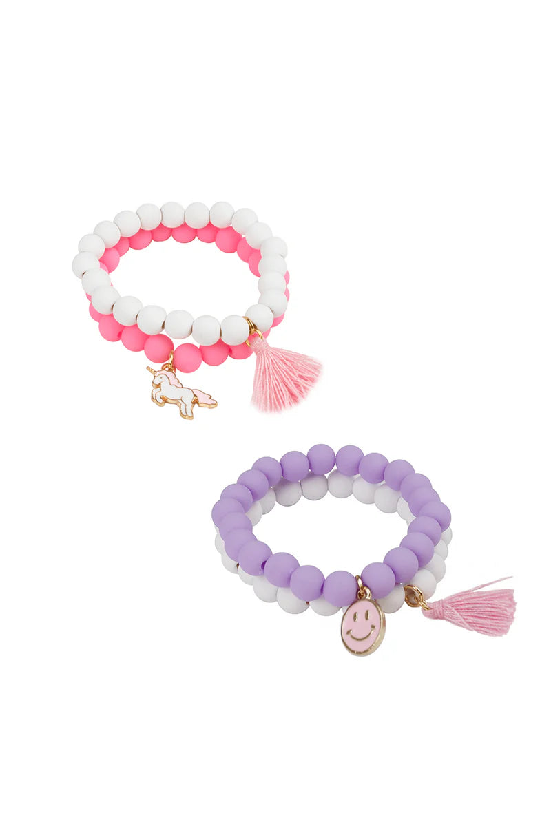 Pretty Pastel Soft Touch Bracelet Set, 2pc (Assorted)