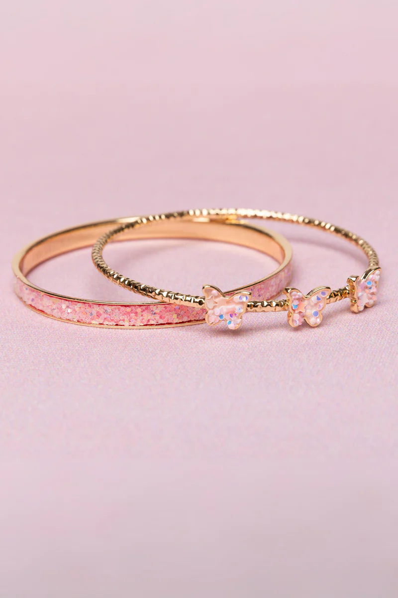 Boutique Chic Butterfly Bangles, 2pcs