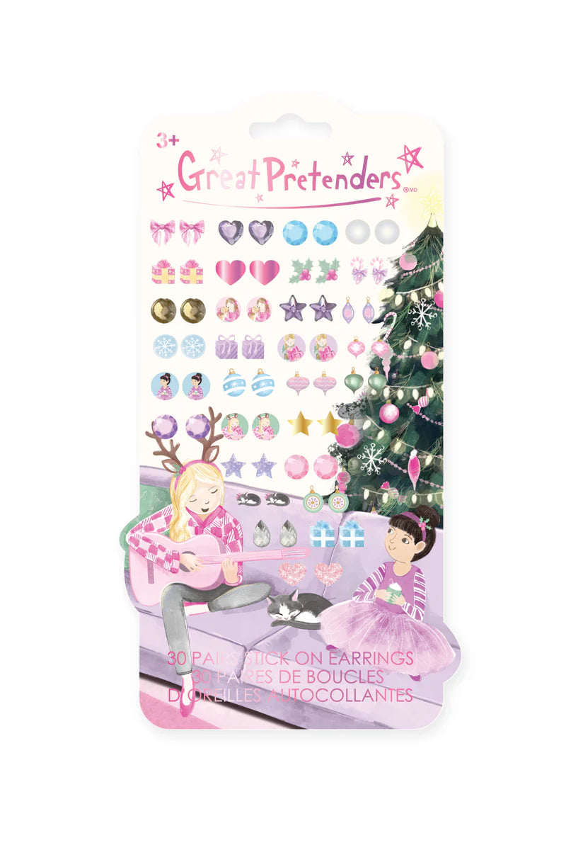 Holiday Stick-On Earrings