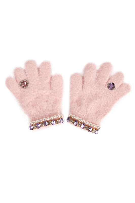 Boujee Bijou Gloves - Light Pink