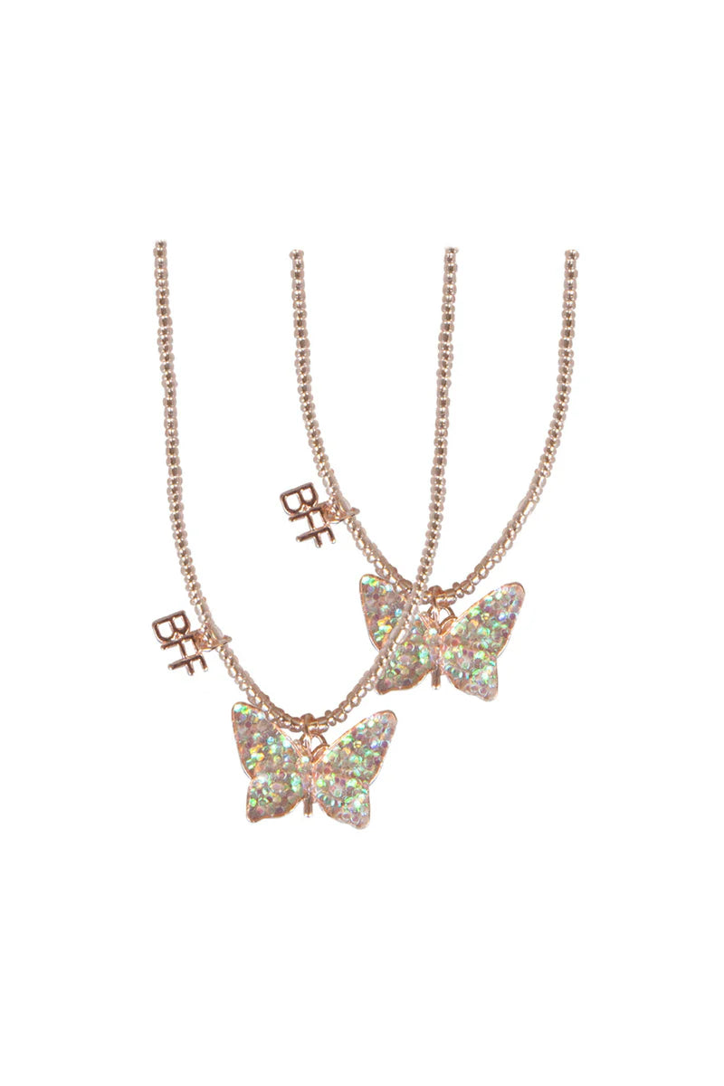 BFF Butterfly Tear & Share Necklace, 2pc