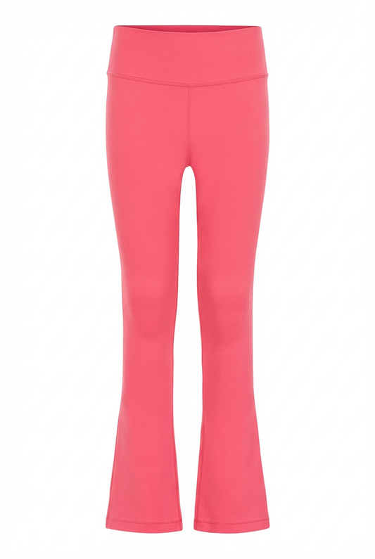 Pleat Florie Flare Leggings - Coral