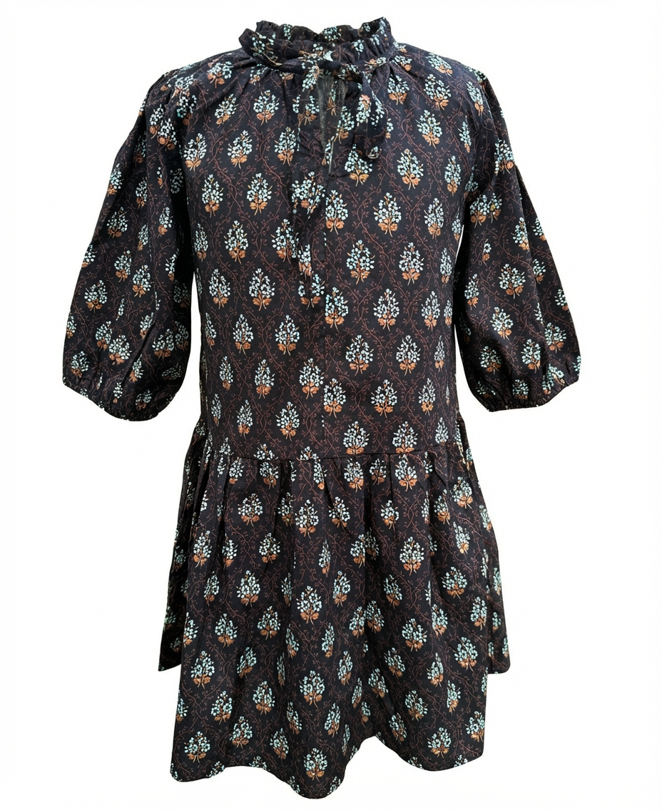 Pleat Eve Dress - Luxe Block