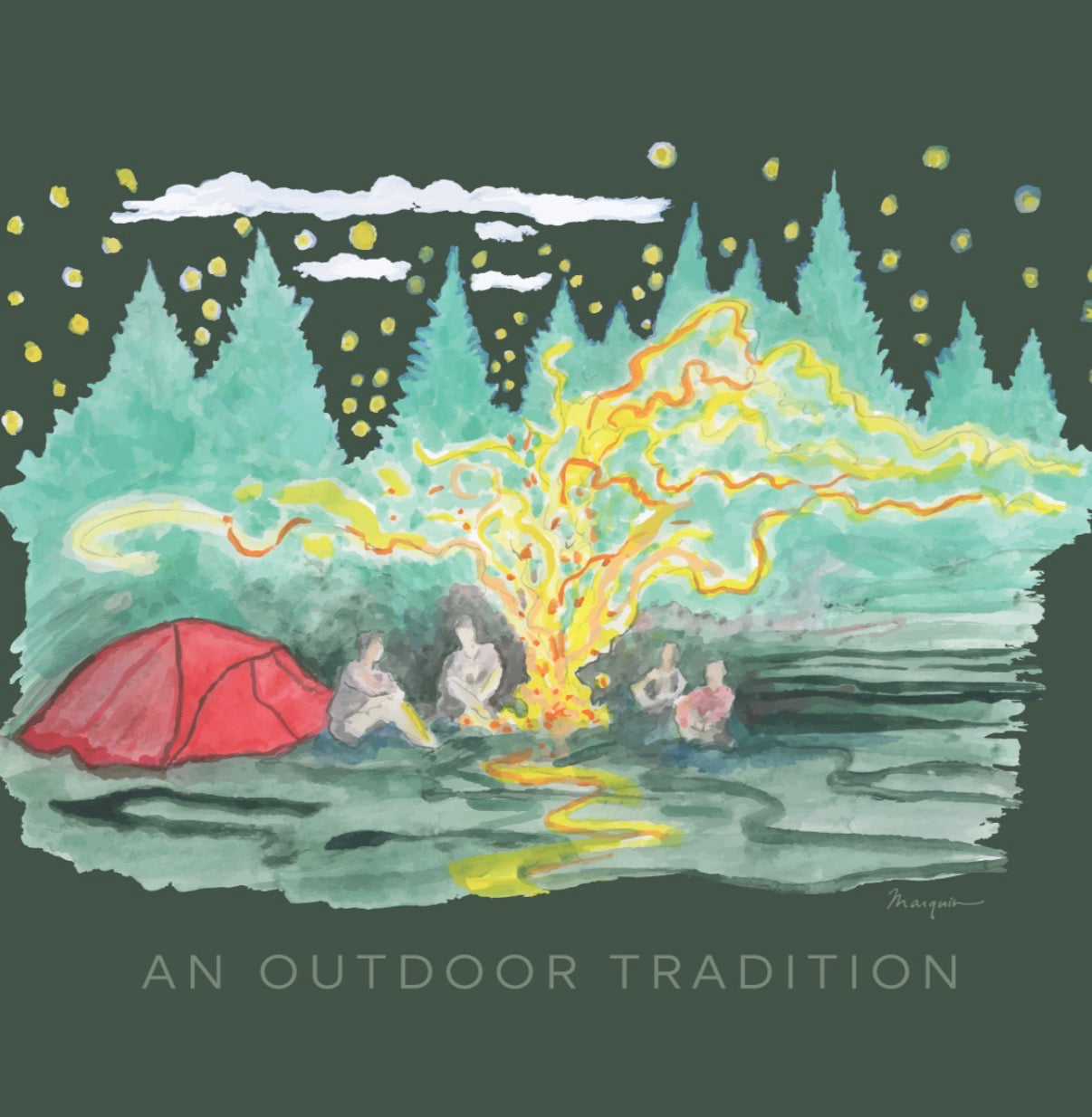 Pro Performance Tee - Camping Green