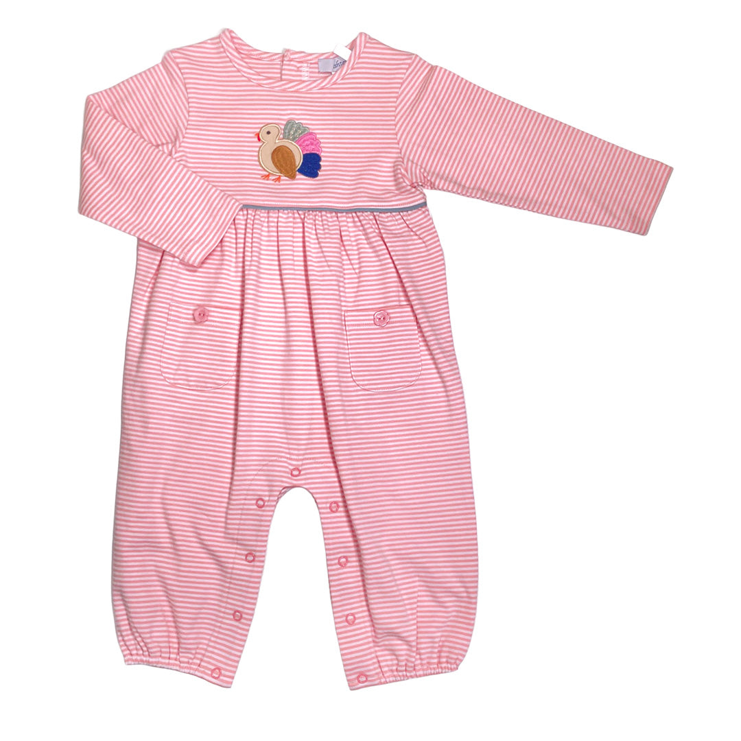 Turkey Knit - Pink Romper