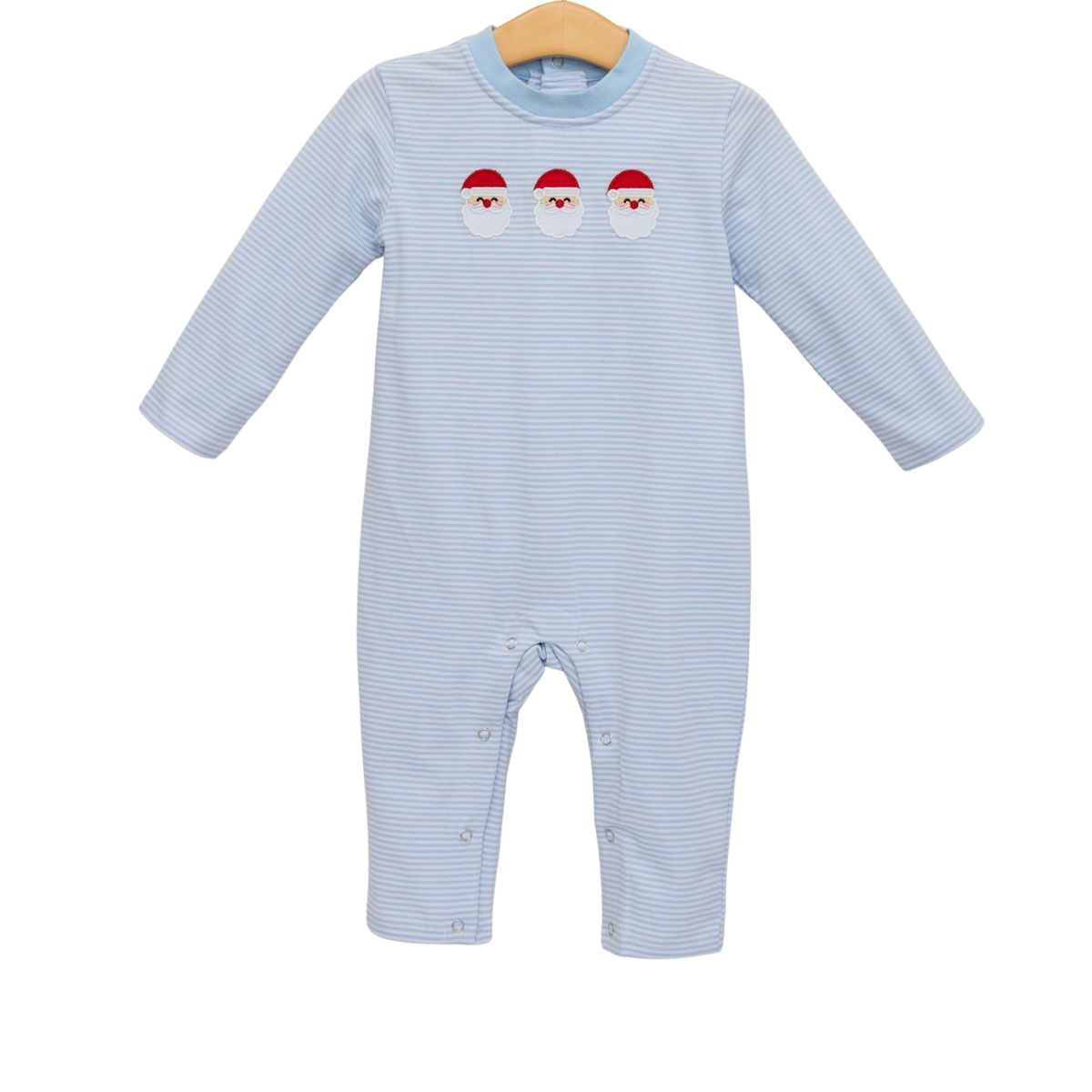 Santa Trio - Blue Romper